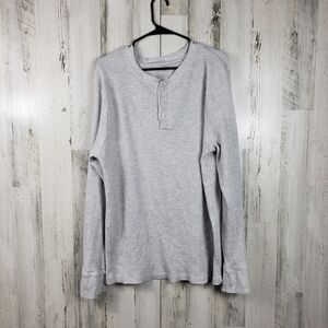 3/$15 mens Joe boxer light gray thermal long sleeve shirt size 3XL